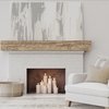 Ekena Millwork Riverwood Faux Wood Fireplace Mantel, NaturaL x 4"D x 48"W MANURW04X04X48NG